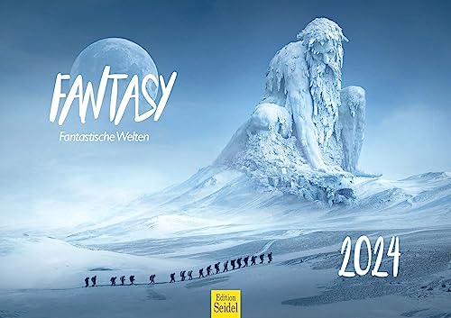 Edition Seidel Premium Kalender Fantasy 2024 Format DIN A3 Wandkalender Fantastische Welten Phantasiewelten Science-Fiction Infinity von Edition Seidel