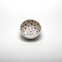 Blau Weiße Schüssel, Frühstücksschüssel, Handgemachte Schüssel Geschenk, Bauernhaus Stil Keramik Polka Dot Rustikale Für Küche von EeliArtStudio