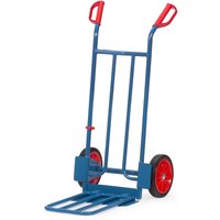 fetra® Paketkarre, mit Klappschaufel, TK 250 kg, Schaufel BxT 400 x 150 mm, Vollgummi-Bereifung von fetra®