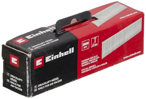 Original Einhell Nägel für Druckluft-Nagler (Nagler/Tacker-Zubehör, 3.000 Stk, Länge 25 mm, passend für alle Einhell Druckluft-Tacker/-Nagler und Akku-Nagler) von Einhell