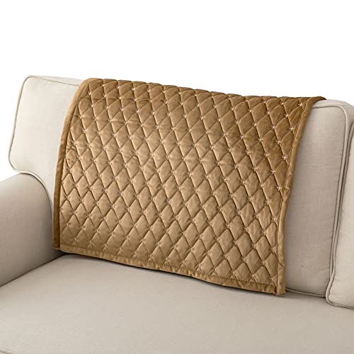 Eismodra Sofa Überzug,Sofabezug 3 Sitzer,Anti-Rutsch-Couch Überzug für L Form Sofaschoner Chaiselongue Ecksofa 2 Sitzer Schonbezüge Wohnzimmer Sessel Hunde Haustiere,Kaffee,90x90cm(nur 1 Stück) von Eismodra