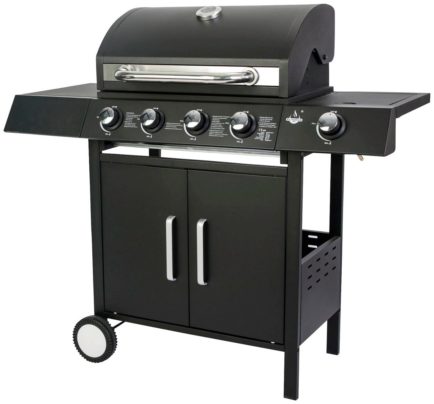 El Fuego Gasgrill San Angelo, BxTxH: 120x48x110 cm El Fuego Gasgrill San Angelo, BxTxH: 120x48x110 cm von El Fuego