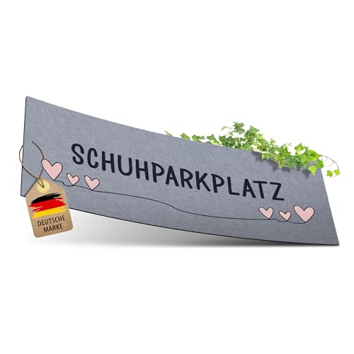 ElbFuchs® Schuhparkplatz Fußmatte 75x30cm | Ideale Schuhmatte Abtropfmatte und Schuhunterlage | Waschbare Fussmatte und Schuhabstreifer für Innen von ElbFuchs