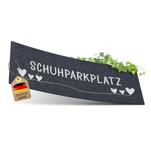 ElbFuchs® Schuhparkplatz Fußmatte 75x30cm | Ideale Schuhmatte Abtropfmatte und Schuhunterlage | Waschbare Fussmatte und Schuhabstreifer für Innen von ElbFuchs