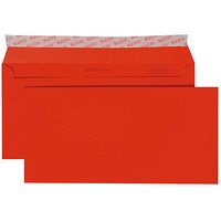 ELCO Briefumschläge Color DIN lang ohne Fenster intensivrot haftklebend 25 St. von Elco