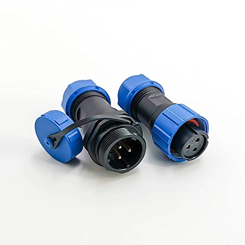 Elecbee IP68-Steckverbinder Serie SP17 3-poliger weiblicher Stecker und männliche Buchse wasserdichte Inline-Stoßverbinder von Elecbee