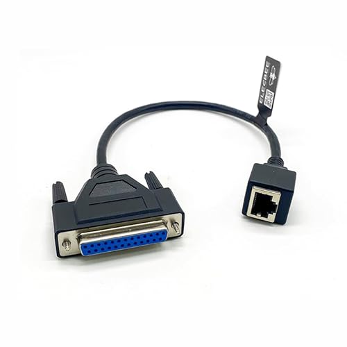 Elecbee RJ45-Kabel weiblich auf DB25 weiblich, Nullmodem, 0,3 meter von Elecbee