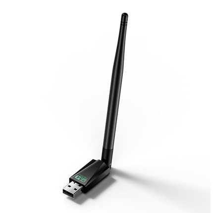 Elecbee MT7601 2,4 GHz USB WiFi Internet Wireless USB Adapter Antenne Dongle funktioniert für viele Set-Top-Boxen, Desktop-PC, V7S HD/TT PRO/V7 Plus digitaler Satellitenempfänger (schwarz) von Elecbee