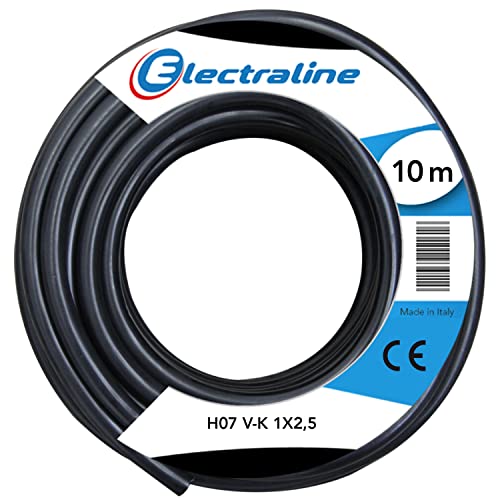 Electraline 90606025D Kabel, 10 m, Schwarz von Electraline