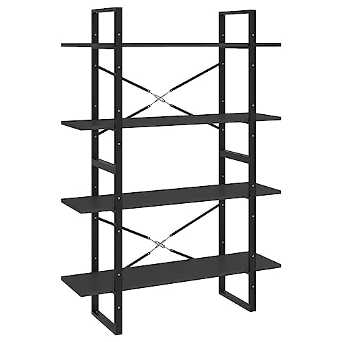 Eleganz Bücherregal 4 Fächer Grau 100x30x140 cm aus Holzwerkstoff & Metall - Modernes Regalsystem für Wohnzimmer, Büro oder Kinderzimmer - Stabile Aufbewahrungslösung für Bücher und Dekoration Eleganz Bücherregal 4 Fächer Grau 100x30x140 cm aus Holzwerkstoff & Metall - Modernes Regalsystem für Wohnzimmer, Büro oder Kinderzimmer - Stabile Aufbewahrungslösung für Bücher und Dekoration von Eleganz