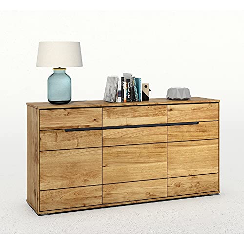 Kommode Sideboard Lola Eiche-teilmassiv furniert B 163x H 84x T 42 cm NEU/OVP von Elfo