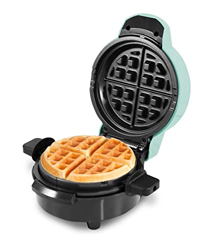 Elite Gourmet EWM380M Antihaftbeschichtetes, flauschig gefülltes Waffeleisen, 1,5 Zoll dicke Jumbo-Waffeln, Rösti, Keto, Snacks, Sandwiches, Eier, leicht zu reinigen, Minze von Elite Gourmet