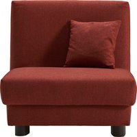 ell + ell Schlafsofa "Enny", Liegefläche Breite 80 cm, Liegehöhe 45 cm, Füße schwarz, Rückenlehne von Ell + Ell