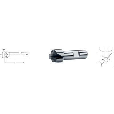 HSS Co8 Viertelkreis-Profilfräser DIN 6518 ø22,0 x 7,0mm HSS Co8 Viertelkreis-Profilfräser DIN 6518 ø22,0 x 7,0mm von Elmag