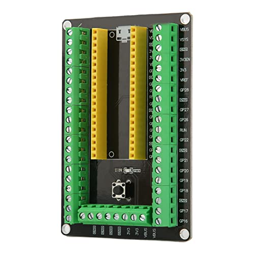 Elprico Erweiterungsplatine für Pico, GPIO-Terminalblock-Breakout-Platine für Pico-Entwicklungsplatine von Elprico