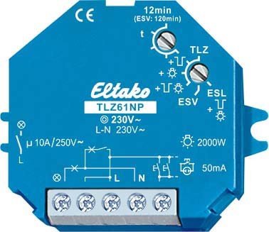 Eltako elektronischer Treppenlichtschalter UP TLZ61NP-230V von Eltako