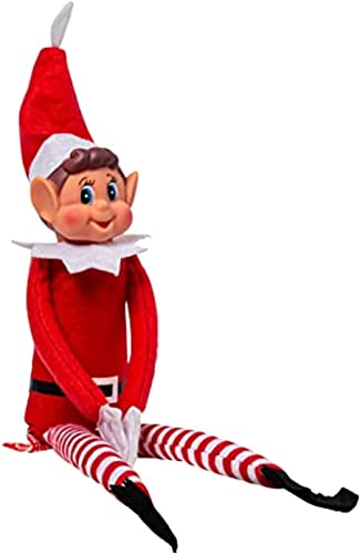 Elves Behaving Badly Long Leg Soft Body Vinyl Face Elf with Hat & Tag Red 1 Stück von Elves Behavin' Badly