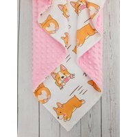 Personalisierte Hundedecke Corgis Decke Welpe Haustier Monogramm Namensdecke Baby Shower Geschenk Mädchen Hund von EmblifeDesign