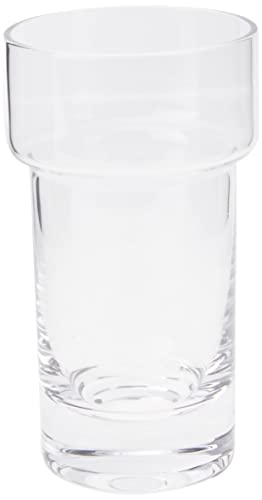 Emco Mundspülglas für Glashalter, eleganter Zahnbürstenhalter aus klarem Kristallglas, hochwertiges Ersatzglas geeignet für viele Serien von Emco