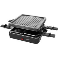 EMERIO RG-120656 Raclette 4Pfännchen Schwarz von Emerio