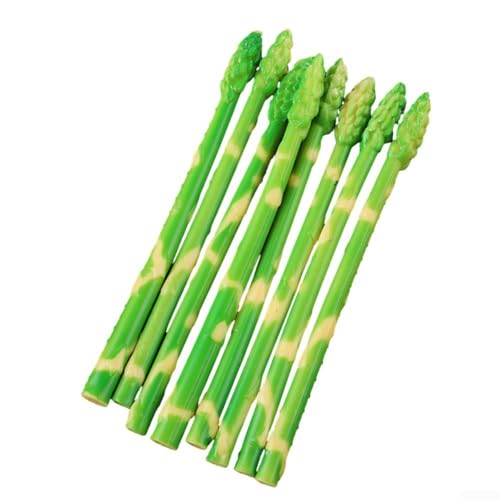 Emiif 10 Stück künstliches Gemüse, künstlicher Spargel, künstlicher Spargel für Zuhause, Party, Dekoration, Ornamente von Emiif