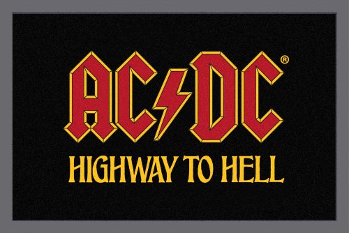 empireposter AC/DC - Highway to Hell - Fußmatte, Größe: 60 x 40 cm, Material Polypropylen von empireposter