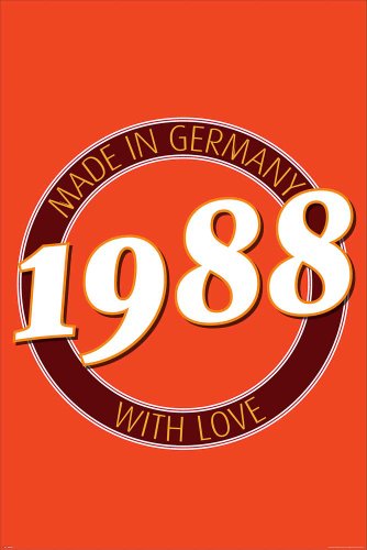 Empire Merchandising 618894 Geburtstagsposter 1988 Made in Germany Größe 61 x 91,5 cm von Empire Interactive