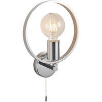 Merola Zeitgenössische Designer Kristall led Wandleuchte Chrom, Warmweiß, IP44 - Endon von Endon