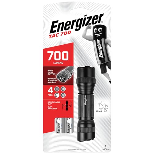 Energizer LED Taschenlampe, Tactical Extrem Hell für Camping, Outdoor und Wandern, Schwarz von Energizer