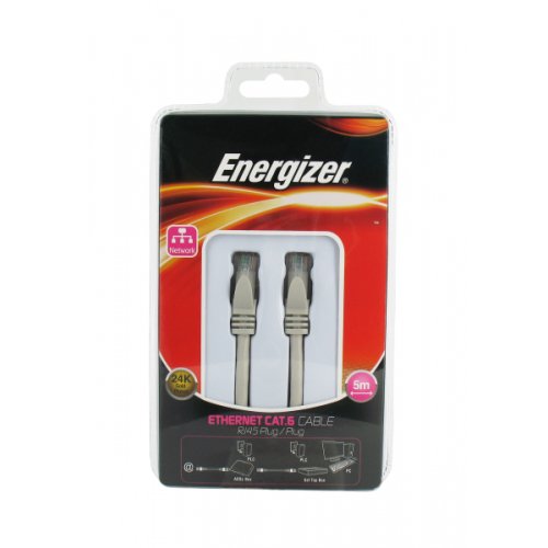 Energizer 5.0 m Classic Super Speed Ethernet-Kabel (CAT.6; 250 Mbps; RJ45; von Energizer