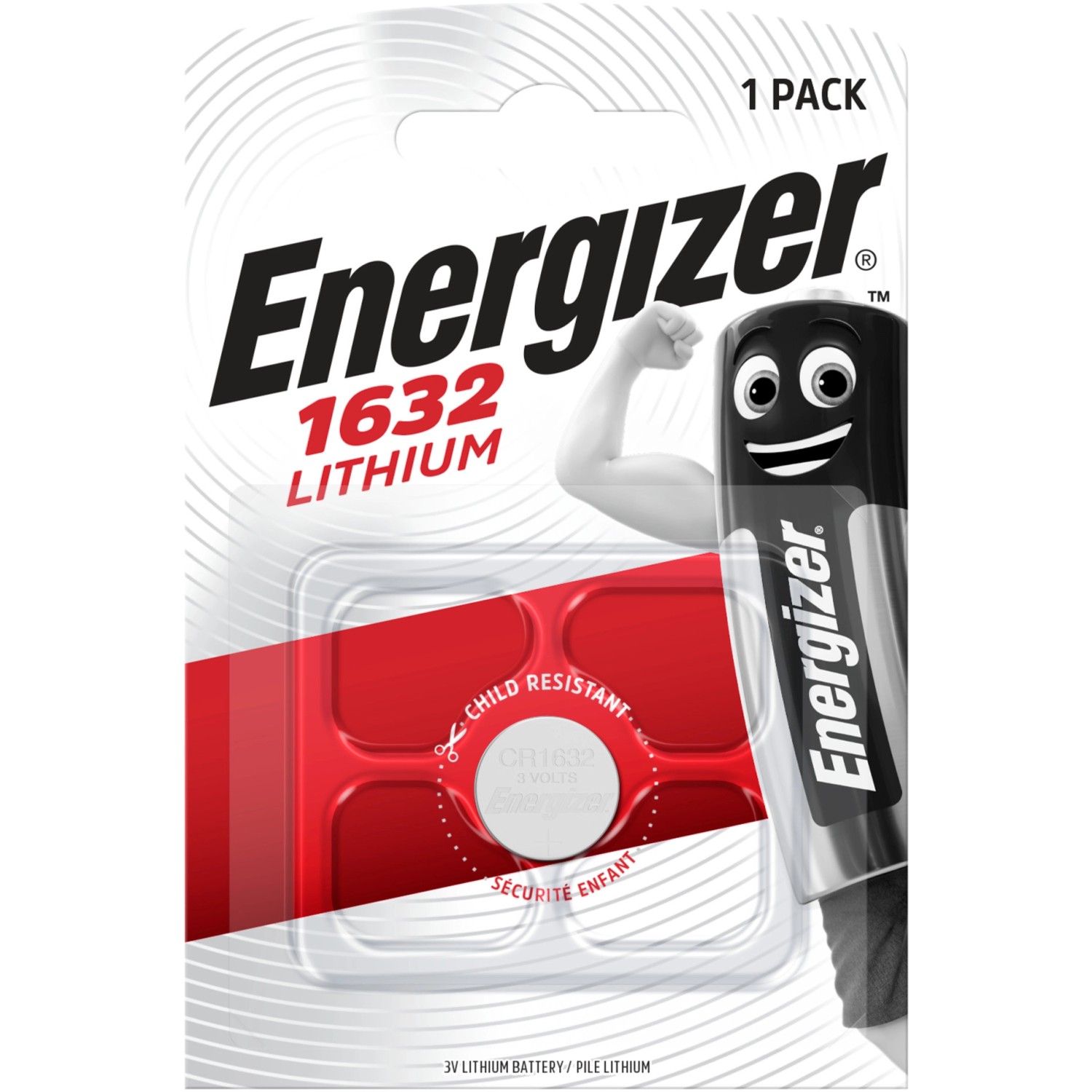 Energizer Knopfzelle Lithium CR 1632 1 Stück von Energizer