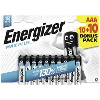 Energizer Max Plus Micro (AAA)-Batterie Alkali-Mangan 1.5V 20St. von Energizer