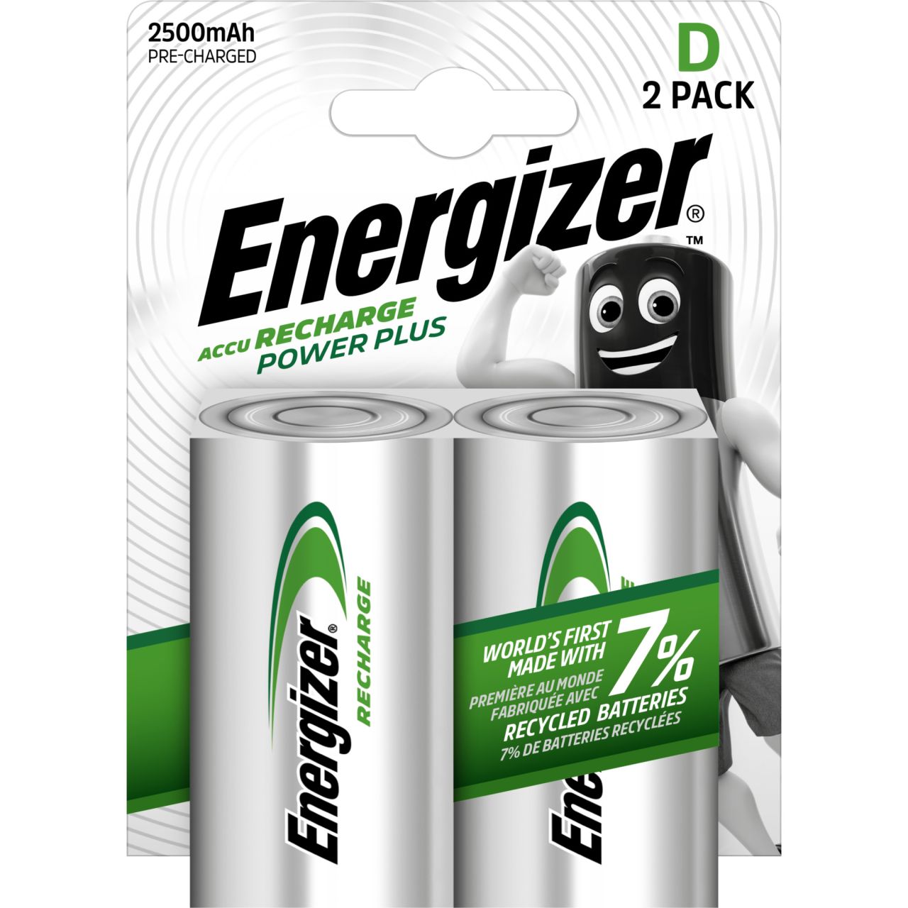 Energizer NiMH Akku Power Plus Mono D 2.500 mAh 2er Pack von Energizer