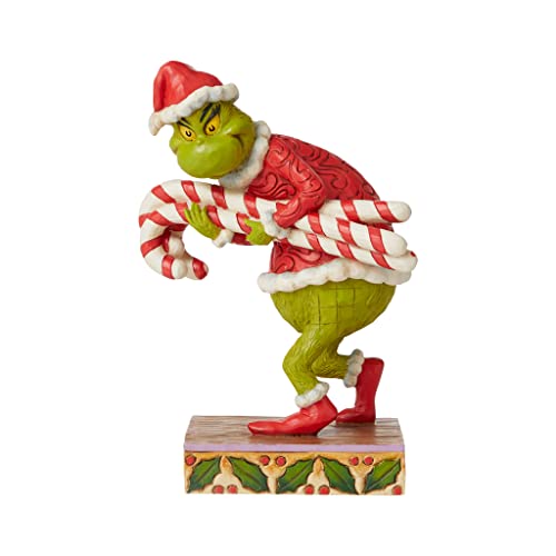 Enesco Jim Shore 6008888 Dekofigur Grinch Grinch Stealing Candy Canes von Enesco