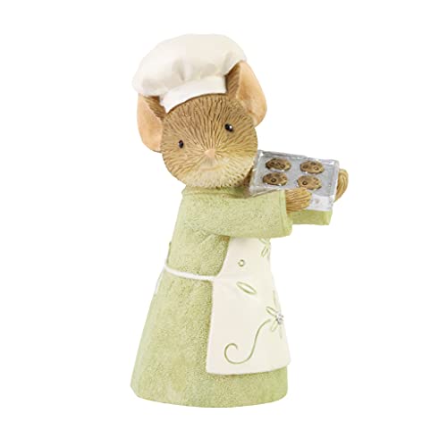 Enesco Mini-Figur Tails with Heart Baker Mouse Holding Cookies, 5,3 cm, Mehrfarbig von Enesco