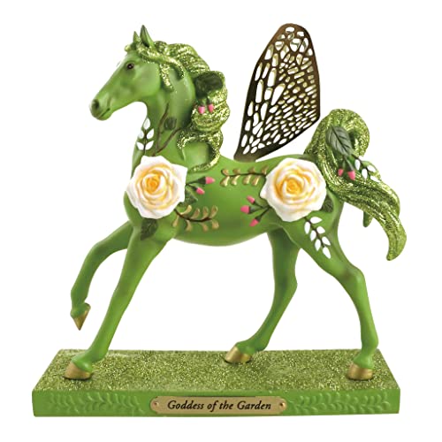 Enesco The Trail of Painted Ponies Dekofigur, Göttin des Gartenpferdes, 18 cm, Grün von Enesco