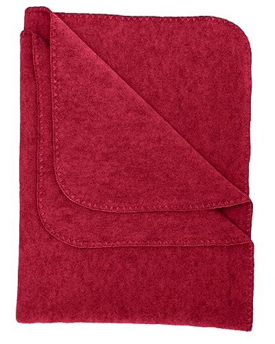 Engel Natur, Baby Fleece Decke mit Muschelkante, 100% Wolle (kbT) (80x100 cm, Jaspis Melange) von Engel Natur