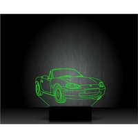 Mazda 5 Cabrio, Personalisierte Mk2, 3D Illusion Smart App Control Nachtlicht Bluetooth, Musik, 7 & 16M Farbe Mobile App von EngravingArtStudio