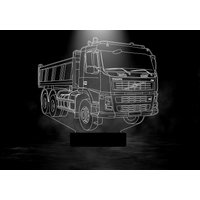 Kipper Lkw 3D Illusion Smart App Steuerung Nachtlicht Bluetooth, Musik, Farbe Mobile App von EngravingArtStudio