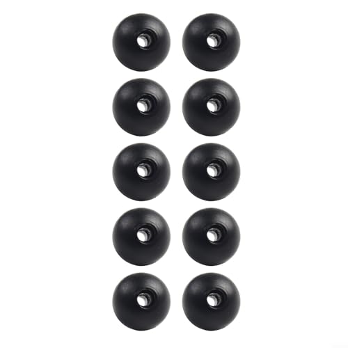 10 Stück Kabelkugel-Stopper, Kunststoff, gummiert, Endball, Fitnessstudio, Seilzug, Maschine, Kabelball-Stopper, schwarz(38mm) von EpheyFIF