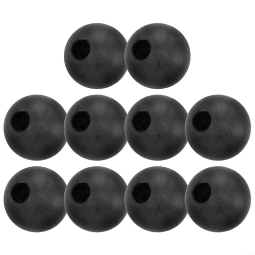 10 Stück Kabelkugel-Stopper, Kunststoff, gummiert, Endball, Fitnessstudio, Seilzug, Maschine, Kabelball-Stopper, schwarz(40mm) von EpheyFIF