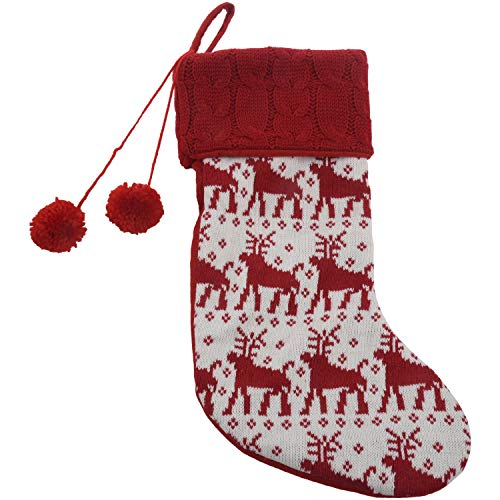 Epodmalx Neue Weihnachts StrüMpfe Geschenk Beutel Gestrickte Socken Weihnachten Schmuck Neu Jahr Kinder Weihnachten Gestrickte Elch Socken von Epodmalx