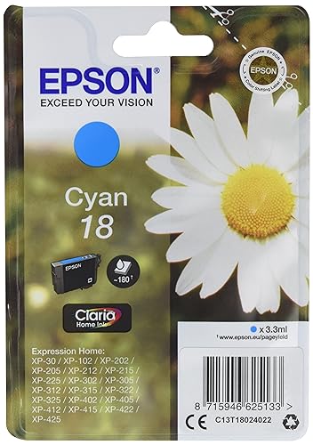 Epson Cartucho T1802 Cyan, black von Epson