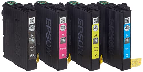 Epson C13T34664020 18.7ml 6.1ml Black,Cyan,Magenta,Yellow Tintenkartusche - Ink Cartridges (Epson,Schwarz,Cyan,Magenta,Gelb, WorkForce Pro WF-3725DWF, WorkForce Pro WF-3720DWF, Standard Ergiebigkeit) von Epson