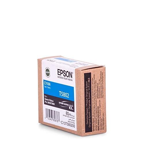 Epson C13T580200 Tintenpatrone (für STYLUS PRO 3800), CYAN von Epson