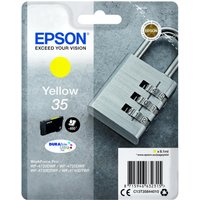 Epson Original 35 Schloss Druckerpatrone gelb 650 Seiten 9,1ml (C13T35844010) von Epson