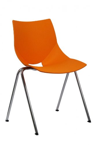Ergosit Shell Stuhl (44 cm 46 cm 78 cm orange) von Ergosit