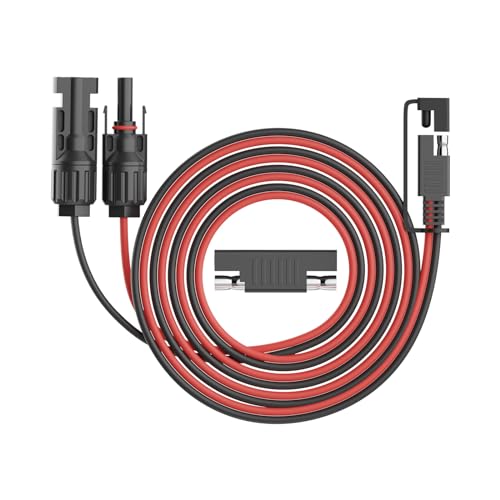 Ericsity Solarpanel an SAE Adapterkabel 6M 16AWG, SAE Verlängerungskabel für RV Solar Panel Caravan Battery Ladekit mit SAE Polarity Reverse Adapter von Ericsity