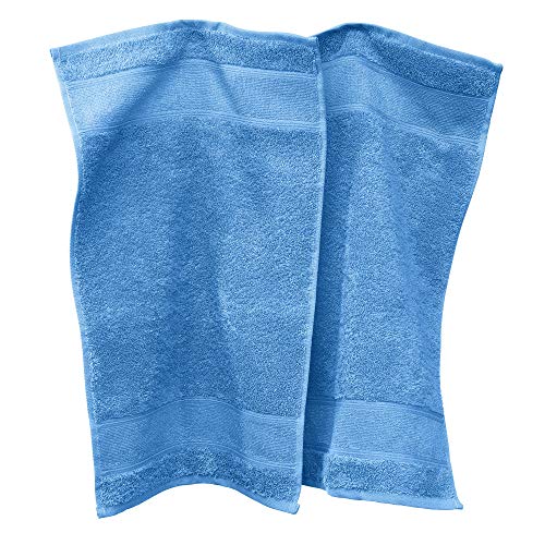 Erwin Müller Gästetuch Karlsruhe 2er- Pack 100% Baumwolle blau Größe 30x50 cm - extrem saugstark, leicht, flauschig weich, hautschmeichelnd (weitere Farben) von Erwin Müller