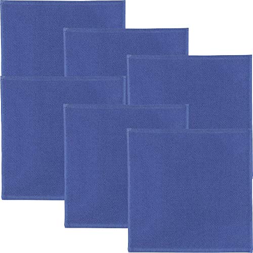 Erwin Müller Spültuch 6er-Pack Baumwolle blau Größe 25x25 cm von Erwin Müller